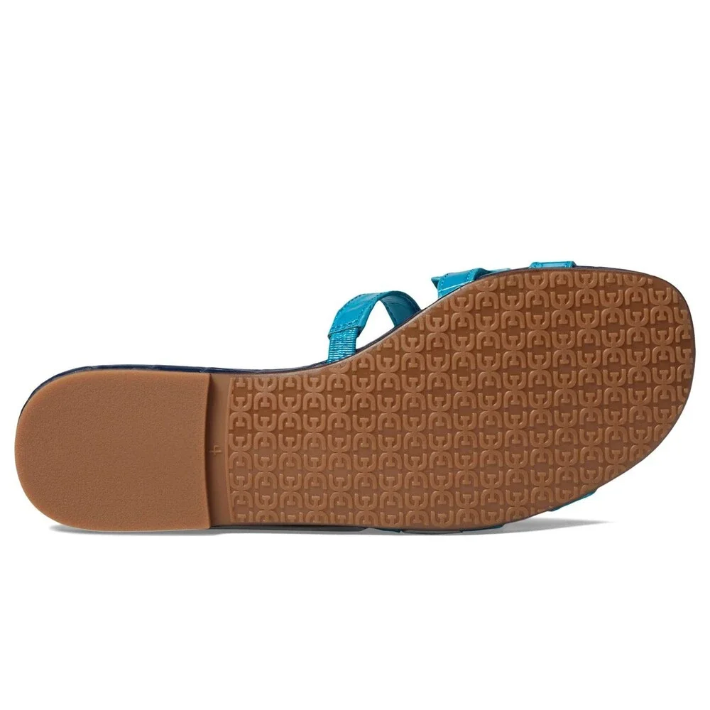 Sam Edelman Bay I5506S5402 Sandals Girls 12 M Milos Blue Leather Slide HTAT1760